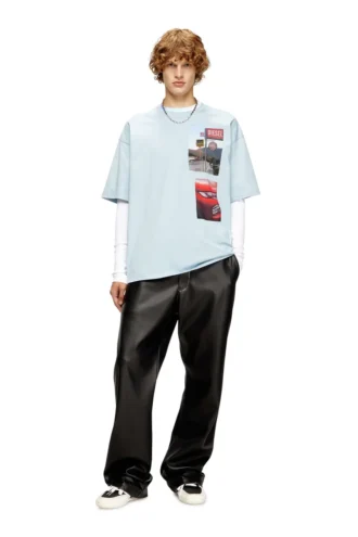 t-boxt-t3 T-shirt con patch fotografiche con logo