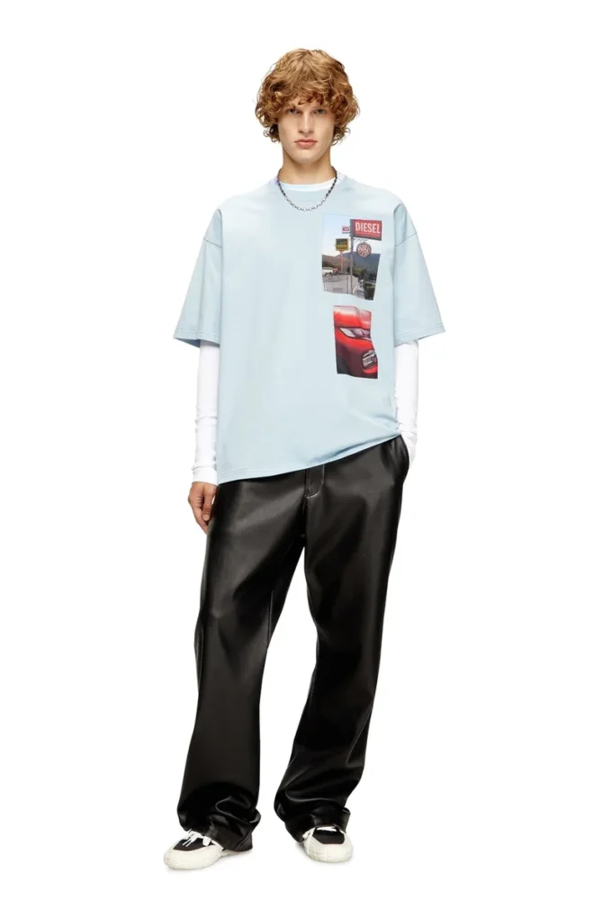 t-boxt-t3 T-shirt con patch fotografiche con logo