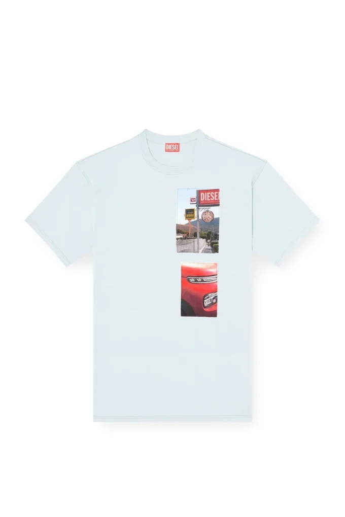t-boxt-t3 T-shirt con patch fotografiche con logo