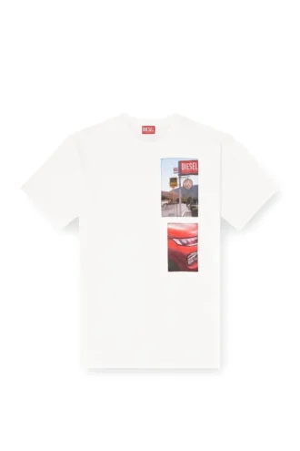 t-boxt-t3 T-shirt con patch fotografiche con logo