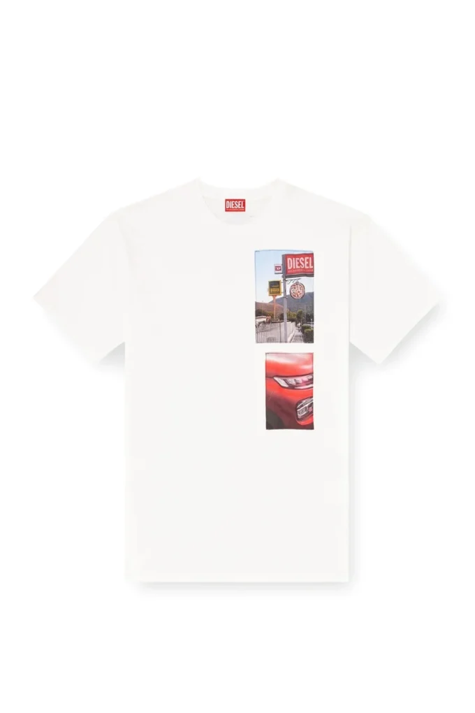 t-boxt-t3 T-shirt con patch fotografiche con logo