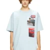 t-boxt-t3 T-shirt con patch fotografiche con logo
