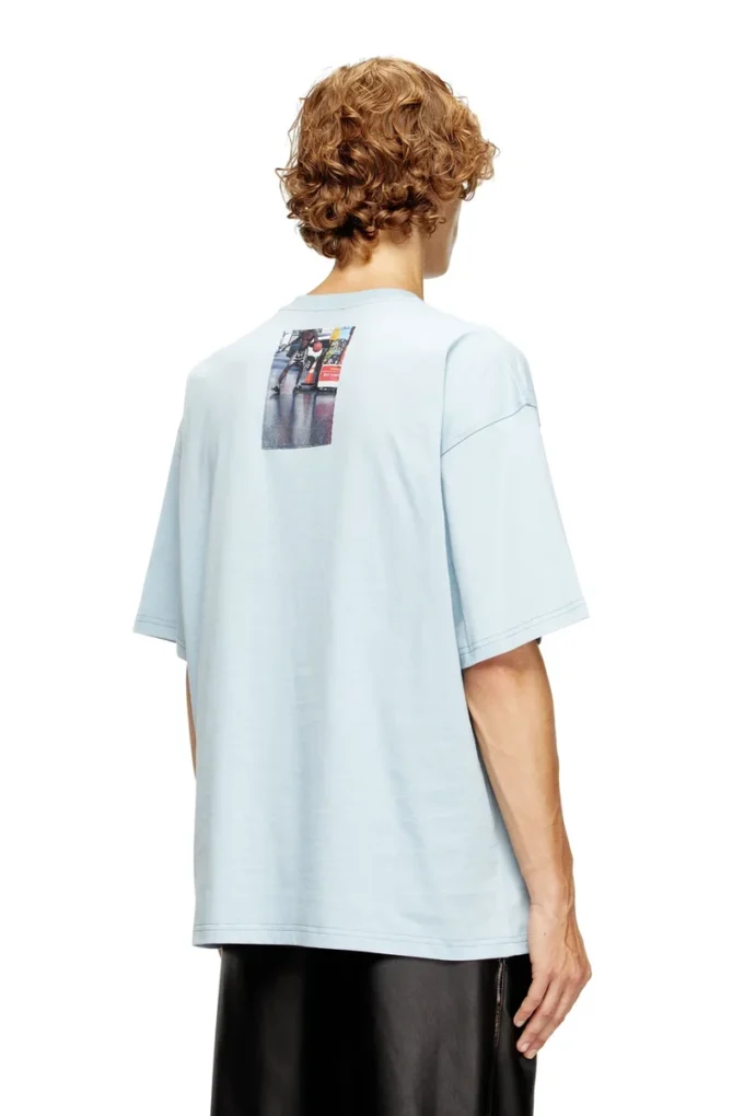 t-boxt-t3 T-shirt con patch fotografiche con logo