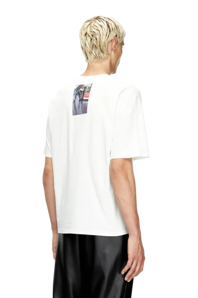 t-boxt-t3 T-shirt con patch fotografiche con logo