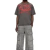 t-boxt-t5 T-shirt in cotone con stampa ovale D t-boxt-t5 T-shirt in cotone con stampa ovale D
