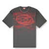 t-boxt-t5 T-shirt in cotone con stampa ovale D t-boxt-t5 T-shirt in cotone con stampa ovale D