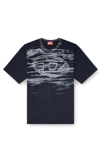 t-boxt-t5 T-shirt in cotone con stampa ovale D