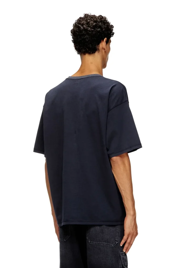 t-boxt-t5 T-shirt in cotone con stampa ovale D t-boxt-t5 T-shirt in cotone con stampa ovale D
