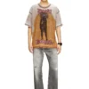 t-boxt-v12 T-shirt morbida con stampa e borchie