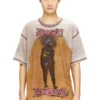 t-boxt-v12 T-shirt morbida con stampa e borchie