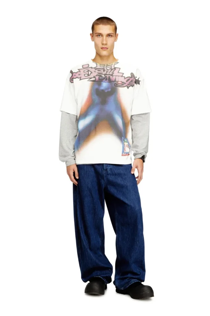 t-boxt-v13 T-shirt comoda in cotone con stampa digitale