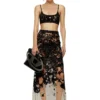 t-bra-dev Top reggiseno in tulle con jersey distrutto t-bra-dev Top reggiseno in tulle con jersey distrutto