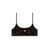 t-bra-dev Top reggiseno in tulle con jersey distrutto t-bra-dev Top reggiseno in tulle con jersey distrutto