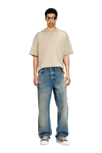 t-crahor-boxt-t1 T-shirt in cotone con micro ricami