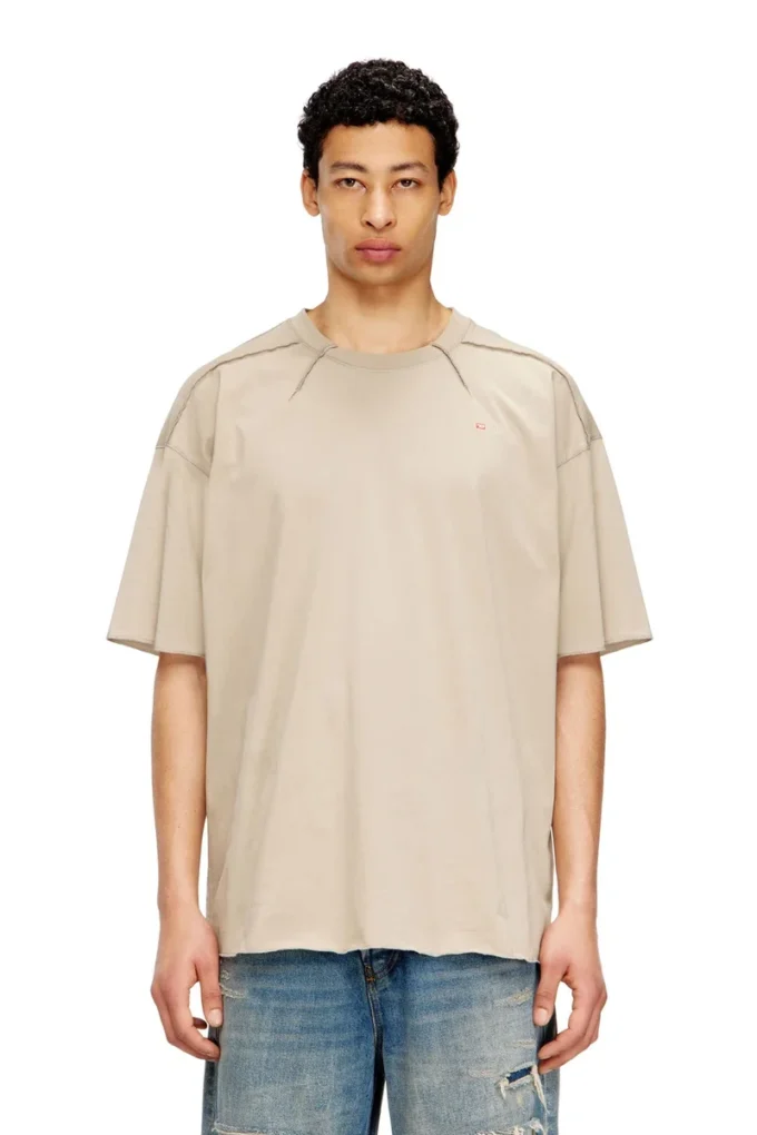 t-crahor-boxt-t1 T-shirt in cotone con micro ricami