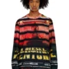 t-craneup-ls T-shirt con stampa a righe ispirata al cinema t-craneup-ls T-shirt con stampa a righe ispirata al cinema
