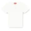 t-ele-long-od T-shirt slim a costine con Oval D metallico