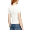 t-ele-long-od T-shirt slim a costine con Oval D metallico