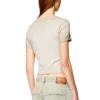 t-ele T-shirt a costine con cuore acquerellato D t-ele T-shirt a costine con cuore acquerellato D