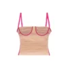 t-hailyna Top in rete arricciata con bordi rifiniti t-hailyna Top in rete arricciata con bordi rifiniti