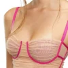 t-hailyna Top in rete arricciata con bordi rifiniti t-hailyna Top in rete arricciata con bordi rifiniti