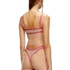 t-hailyna Top in rete arricciata con bordi rifiniti t-hailyna Top in rete arricciata con bordi rifiniti