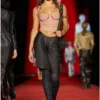 t-hailyna Top in rete arricciata con bordi rifiniti t-hailyna Top in rete arricciata con bordi rifiniti