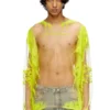 t-hassan-ls-a T-shirt in nylon a maniche lunghe con stampa del testo di una canzone t-hassan-ls-a T-shirt in nylon a maniche lunghe con stampa del testo di una canzone