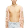 t-hassan-ls-a T-shirt in nylon a maniche lunghe con stampa del testo di una canzone t-hassan-ls-a T-shirt in nylon a maniche lunghe con stampa del testo di una canzone