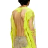 t-hassan-ls-a T-shirt in nylon a maniche lunghe con stampa del testo di una canzone t-hassan-ls-a T-shirt in nylon a maniche lunghe con stampa del testo di una canzone