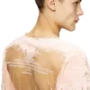 t-hassan-ls-a T-shirt in nylon a maniche lunghe con stampa del testo di una canzone t-hassan-ls-a T-shirt in nylon a maniche lunghe con stampa del testo di una canzone