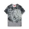 t-inlay T-shirt in nylon con stampa araldica t-inlay T-shirt in nylon con stampa araldica