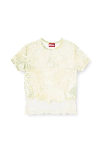 t-inlay T-shirt in nylon con stampa araldica