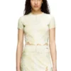 t-inlay T-shirt in nylon con stampa araldica t-inlay T-shirt in nylon con stampa araldica