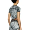 t-inlay T-shirt in nylon con stampa araldica t-inlay T-shirt in nylon con stampa araldica