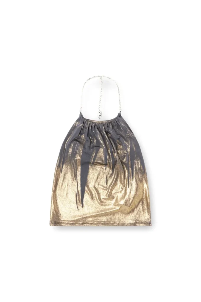 t-ireni Top in jersey con scollo drappeggiato t-ireni Top in jersey con scollo drappeggiato