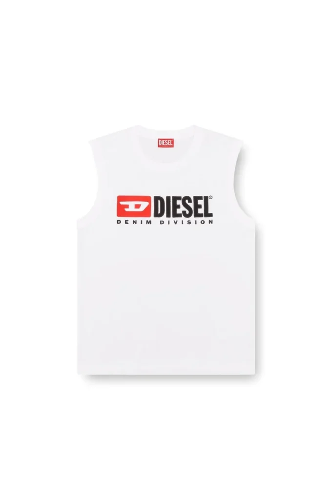 t-isco-div Canotta con logo stampato sul petto