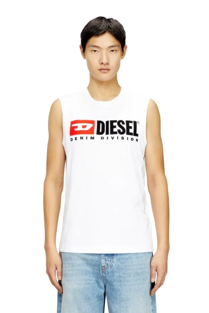 t-isco-div Canotta con logo stampato sul petto