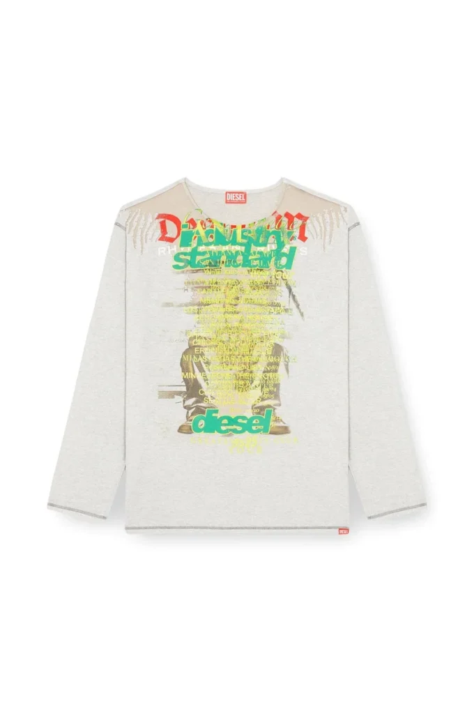 t-jerry-b T-shirt a maniche lunghe con stampa di testi di canzoni t-jerry-b T-shirt a maniche lunghe con stampa di testi di canzoni