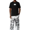 t-just-n4 T-shirt con logo floccato in cotone biologico t-just-n4 T-shirt con logo floccato in cotone biologico