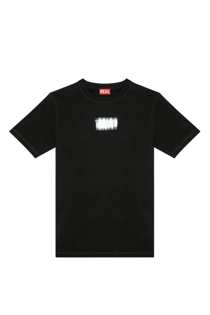 t-just-n4 T-shirt con logo floccato in cotone biologico t-just-n4 T-shirt con logo floccato in cotone biologico