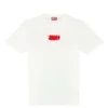 t-just-n4 T-shirt con logo floccato in cotone biologico t-just-n4 T-shirt con logo floccato in cotone biologico