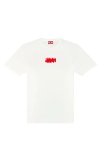 t-just-n4 T-shirt con logo floccato in cotone biologico t-just-n4 T-shirt con logo floccato in cotone biologico
