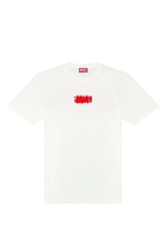 t-just-n4 T-shirt con logo floccato in cotone biologico t-just-n4 T-shirt con logo floccato in cotone biologico