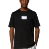 t-just-n4 T-shirt con logo floccato in cotone biologico t-just-n4 T-shirt con logo floccato in cotone biologico