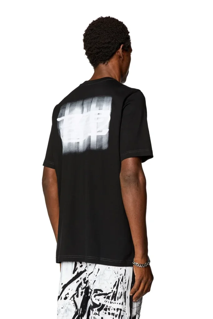 t-just-n4 T-shirt con logo floccato in cotone biologico t-just-n4 T-shirt con logo floccato in cotone biologico