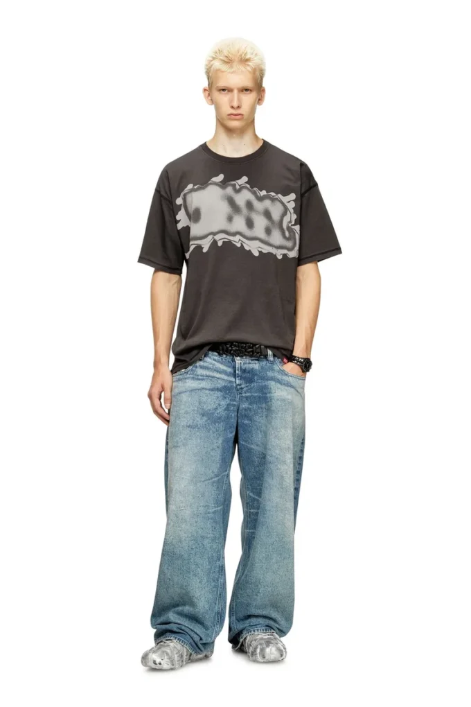 t-leonard-ihbj T-shirt con stampa graffiti