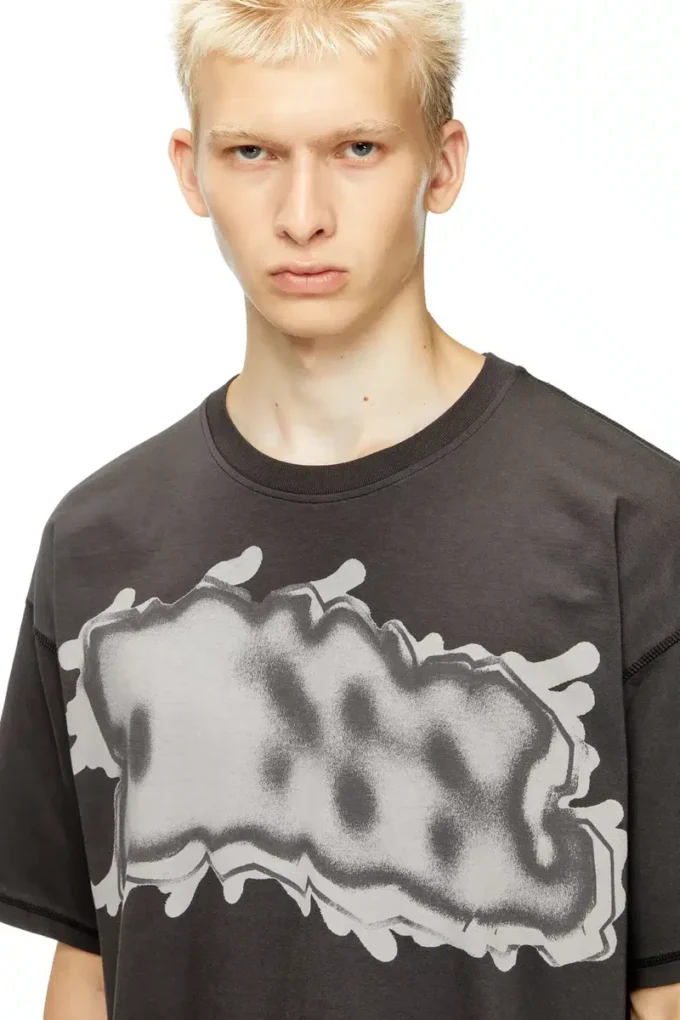 t-leonard-ihbj T-shirt con stampa graffiti