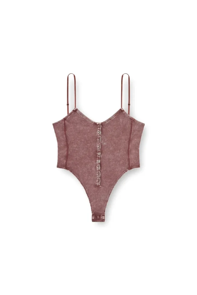 t-ley Body con tanga in jersey a costine marmorizzato t-ley Body con tanga in jersey a costine marmorizzato