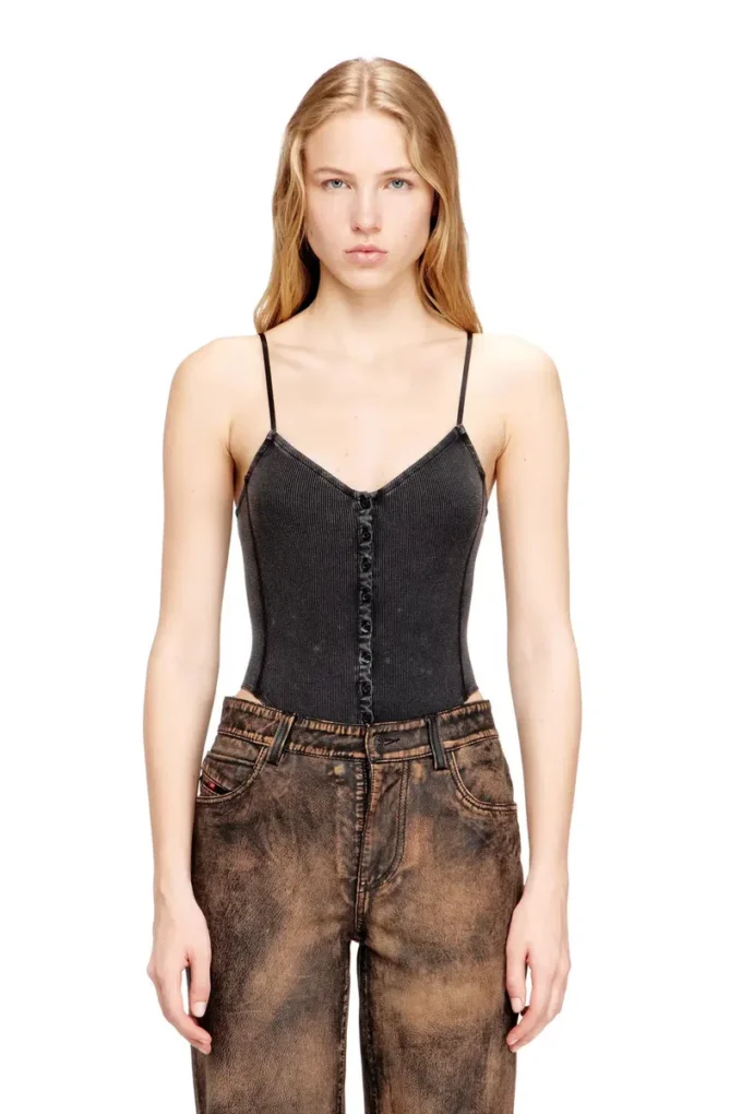 t-ley Body con tanga in jersey a costine marmorizzato t-ley Body con tanga in jersey a costine marmorizzato